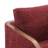Rexington Home Burgundy Janrix Chenille Swivel Armchair