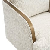 Rexington Home Off-White Janrix Swivel Armchair