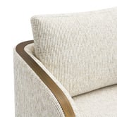 Rexington Home Off-White Janrix Swivel Armchair
