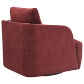 Rexington Home Burgundy Janrix Chenille Swivel Armchair