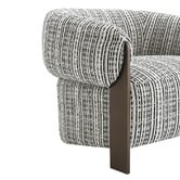 Rexington Home Black &amp; White Jimrel Tub Chair