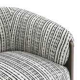 Rexington Home Black &amp; White Jimrel Tub Chair