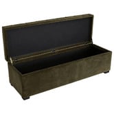 Rexington Home Jerold Velvet Storage Ottoman Bench