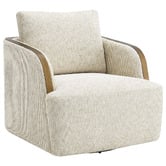 Rexington Home Off-White Janrix Swivel Armchair