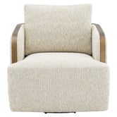 Rexington Home Off-White Janrix Swivel Armchair