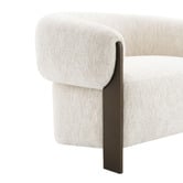 Rexington Home Ivory Jimrel Chenille Tub Chair