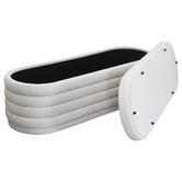 Rexington Home Joriel Upholstered Storage Ottoman Bench