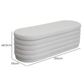 Rexington Home Joriel Upholstered Storage Ottoman Bench