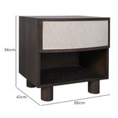 Rexington Home Janiel Bedside Table