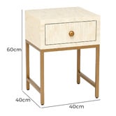 Rexington Home Janro Bedside Table