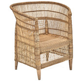 Tribal Expressions Authentic Malawi Reed Armchair