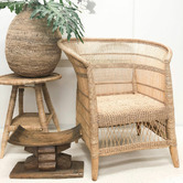 Tribal Expressions Authentic Malawi Reed Armchair