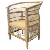 Tribal Expressions Authentic Malawi Reed Armchair