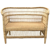 Tribal Expressions Authentic Malawi Reed 2 Seater Chair
