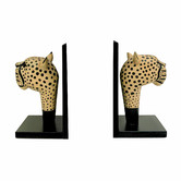 Tribal Expressions Cheetah Hand-Carved Bookends