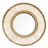Tribal Expressions Ponyo Rattan Wall Mirror