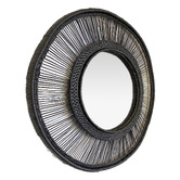 Tribal Expressions Ponyo Rattan Wall Mirror