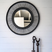 Tribal Expressions Ponyo Rattan Wall Mirror