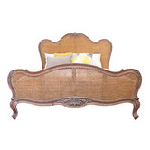 Carrington Furniture Parisian Rattan &amp; Wood Bed