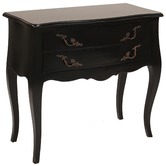 Carrington Furniture French Provincial Chateaux 2 Drawer Bedside Table