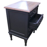 Carrington Furniture Toulouse 3 Drawer Bedside Table
