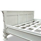 Carrington Furniture Antique White Augusta Mindi Wood Bed Frame