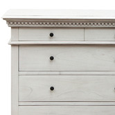 Carrington Furniture Antique White Augusta Mindi Wood Chest of Drawers