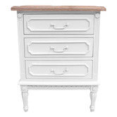 Carrington Furniture Toulouse 3 Drawer Bedside Table