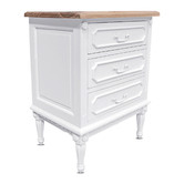 Carrington Furniture Toulouse 3 Drawer Bedside Table