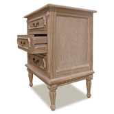 Carrington Furniture Toulouse 3 Drawer Bedside Table