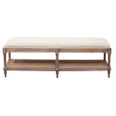 Carrington Furniture Natural Marseille Mindi Wood Bedroom Bench