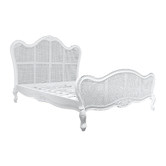 Carrington Furniture Parisian Rattan &amp; Wood Bed