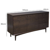 Carrington Furniture Dark Brown Sapporo Sideboard