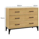 Carrington Furniture Travis 3 Drawer Chest