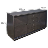 Carrington Furniture Dark Brown Lindsay Sideboard