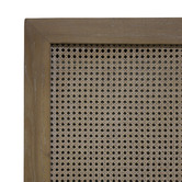 Carrington Furniture Hendry Oak Wood &amp; Rattan Bedhead
