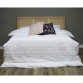 Carrington Furniture Hendry Oak Wood &amp; Rattan Bedhead