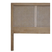 Carrington Furniture Hendry Oak Wood &amp; Rattan Bedhead