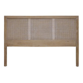 Carrington Furniture Hendry Oak Wood &amp; Rattan Bedhead