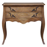 Carrington Furniture French Provincial Chateaux 2 Drawer Bedside Table