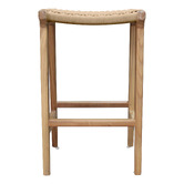 Carrington Furniture 66cm Ellesha Timber &amp; Nylon Outdoor Barstool