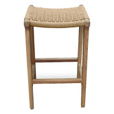 Carrington Furniture 66cm Ellesha Timber &amp; Nylon Outdoor Barstool