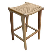 Carrington Furniture 66cm Ellesha Timber &amp; Nylon Outdoor Barstool