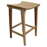Carrington Furniture 66cm Ellesha Timber &amp; Nylon Outdoor Barstool