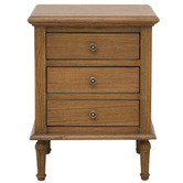 Carrington Furniture Betty Indonesian Oak Wood Bedside Table