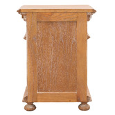 Carrington Furniture Caine Indonesian Oak Wood 3 Drawer Bedside Table
