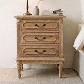 Carrington Furniture Toulouse 3 Drawer Bedside Table
