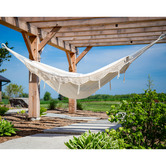 Vivere Hammocks Fringed Brazilian Cotton Double Hammock