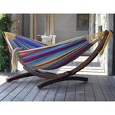 Vivere Hammocks Double Cotton Hammock with Stand