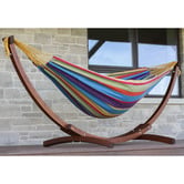 Vivere Hammocks Double Cotton Hammock with Stand